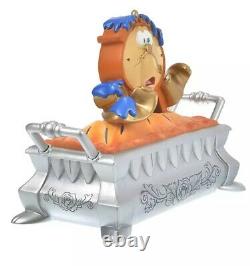 Disney Store Cogsworth Pie Figure Accessory Case Beauty & The Beast 2021 JP NEW