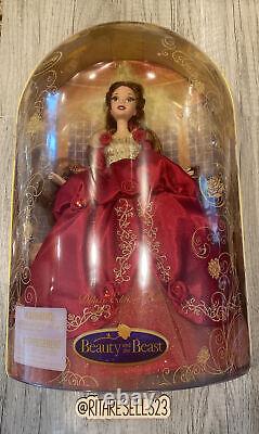 Disney Store Deluxe Edition Belle Beauty And The Beast Holiday Doll NRFB