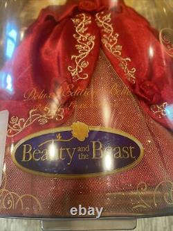 Disney Store Deluxe Edition Belle Beauty And The Beast Holiday Doll NRFB