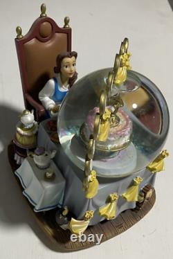 Disney Store Exclusive 8 Beauty and the Beast Be Our Guest Snow Globe (No Box)