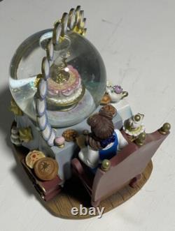 Disney Store Exclusive 8 Beauty and the Beast Be Our Guest Snow Globe (No Box)