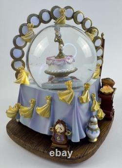 Disney Store Exclusive Beauty and the Beast Be Our Guest Snow Globe Water 26735