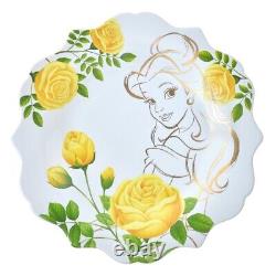 Disney Store Japan Beauty and the Beast Belle Tea Cup Plate Set FLOWER PRINCESS