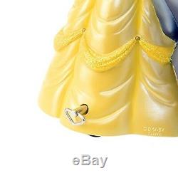 Disney Store Japan Beauty and the Beast Snow Globe Ornament Gift Music Box NEW