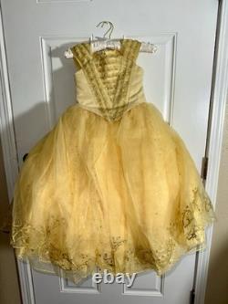 Disney Store Limited Edition Beauty and the Beast Belle Costume Dress New Size 6