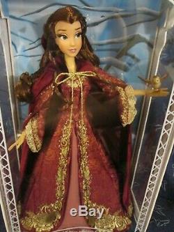 Disney Store Limited Edition Belle Doll Winter Dress Beauty and the Beast 17 LE