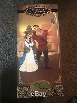 Disney Store Limited Edition Fairytale Designer Belle & Gaston Doll BEAUTY BEAST