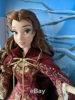 Disney Store Limited Edition Winter Belle Beauty And The Beast 17'' Doll 25th