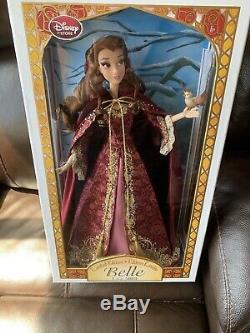 Disney Store Limited Edition Winter Belle Beauty And The Beast 17'' Doll 25th