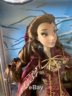 Disney Store Limited Edition Winter Belle Beauty And The Beast 17'' Doll 25th