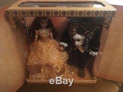 Disney Store Limited rare Edition Platinum Belle beauty And the Beast Doll Set