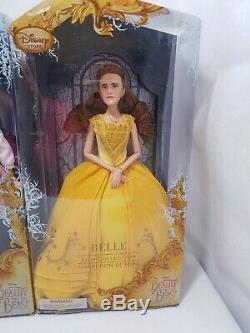 Disney Store Live Action Movie Beauty And The Beast, Belle and Gaston Dolls