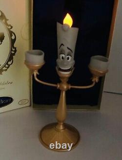 Disney Store Lumiere candleabra light up big figure 14 Beauty & the Beast NIB
