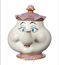 Disney Store Mrs Potts Teapot & Chip Set Beauty And The Beast