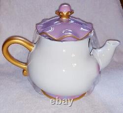 Disney Store Mrs Potts Teapot & Chip Set Beauty And The Beast