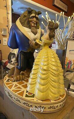 Disney Store Parks Beauty and the Beast Big Fig Figure Statue Belle & Beast New