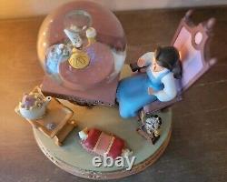 Disney Store SnowGlobe BEAUTY AND THE BEAST BELLE Be Our Guest RARE
