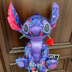 Disney Store Stitch Crashes Plush january Beauty and the beast in hand 1/12