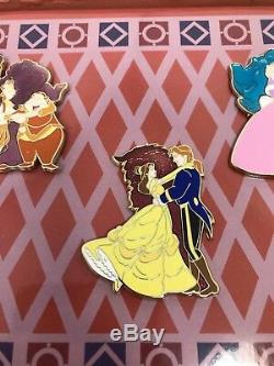Disney Store UK Europe Beauty and the Beast Human Again LE 125 Box Pin Set Belle