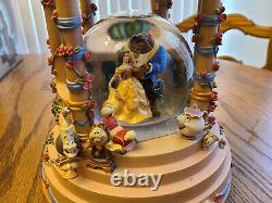 Disney Store's Beauty and the Beast Snow Globe RARE