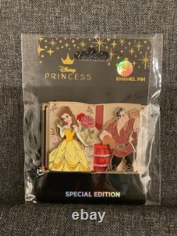 Disney Storybook Beauty and the Beast Belle Gaston Book PALM Pink a La Mode Pin