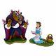 Disney Theme Parks Art Belle Beauty and The Beast 2 Figurine Set New with Box