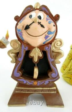 Disney Traditions Beauty Beast Mrs Potts Chip Lumiere Cogsworth Jim Shore Enesco
