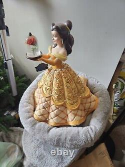 Disney Traditions Beauty and the Beast Belle A Rare Rose Deluxe Statue New