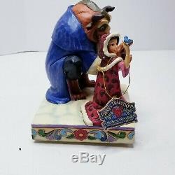 Disney Traditions by Jim Shore Beauty and the Beast Something There Winter Scene
