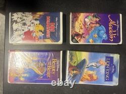 Disney VHS Lot Rare Lion King Masterpiece Collection Aladdin, Beauty & Beast