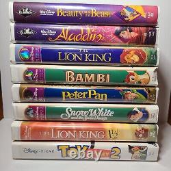 Disney VHS Tapes Snow White Aladdin Lion King Beauty And The Beast Toy Story 2