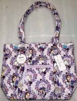 Disney Vera Bradley Tote Bag Purse Belle Floral Beauty & Beast (New)