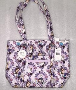 Disney Vera Bradley Tote Bag Purse Belle Floral Beauty & Beast (New)