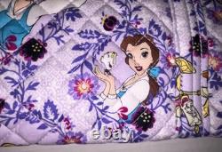 Disney Vera Bradley Tote Bag Purse Belle Floral Beauty & Beast (New)