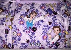 Disney Vera Bradley Tote Bag Purse Belle Floral Beauty & Beast (New)
