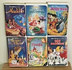 Disney Vhs Black Diamond Lot Beauty And The Beast, Little Mermaid Banned Cover