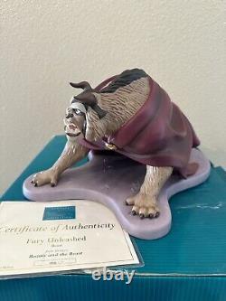 Disney WDCC Beauty and The Beast Figurine Sculpture Fury Unleashed Beast #1805