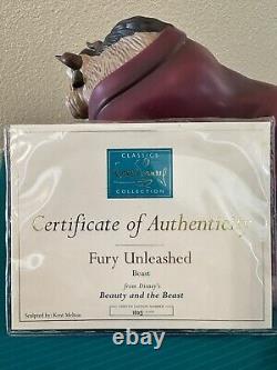 Disney WDCC Beauty and The Beast Figurine Sculpture Fury Unleashed Beast #1805