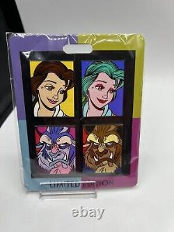 Disney WDI Beauty & the Beast Comic Pop Art LE 250 4 Pin Set Belle