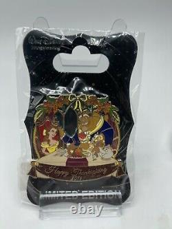 Disney WDI Beauty & the Beast Thanksgiving 2016 Stained Glass LE 250 Pin Belle