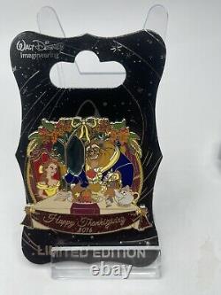 Disney WDI Beauty & the Beast Thanksgiving 2016 Stained Glass LE 250 Pin Belle