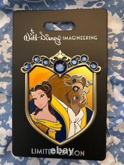 Disney WDI Belle & Beast Couples Crest LE 250 Pin Beauty & The Beast