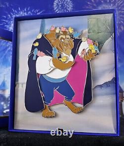 Disney WDI Pin Beauty and the Beast 30th Annirversary Jumbo Pin LE 250