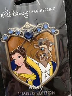 Disney WDI Pins Princess Couples Crest Belle Beauty & Beast LE 250 Pin