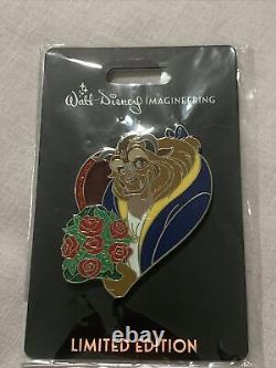 Disney WDI Valentine's Day 2020 Bouquet Of Roses Beauty And The Beast Pin LE250