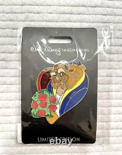 Disney WDI Valentine's Day 2020 Bouquet Of Roses Beauty And The Beast Pin LE250
