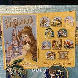 Disney WDW New Fantasyland Beauty and the Beast Mystery 10 Pin Collection