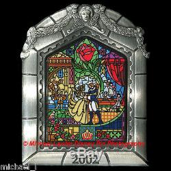 Disney Wdw Beauty & The Beast DVD Release Pin Moc Belle Stained Glass