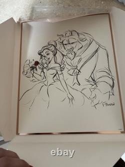 Disney beauty And The Beast Art Of Belle LE Lithograph Collection