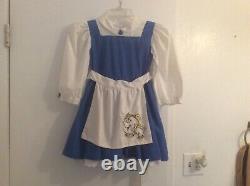 Disney beauty and the beast belle peasant dress Girls size 6 RARE